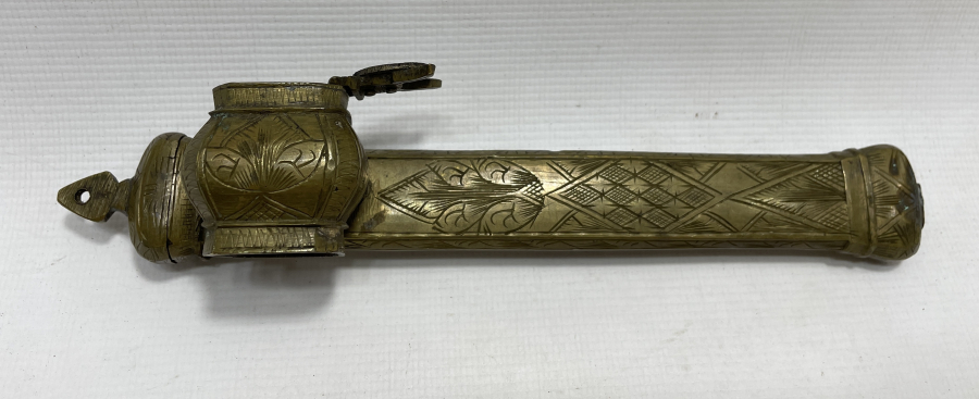 OSMANLI DÖNEM NADİR FORMDA KALEM İŞÇİLİKLİ HATTAT İŞİ DİVİTLİK