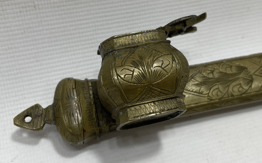 OSMANLI DÖNEM NADİR FORMDA KALEM İŞÇİLİKLİ HATTAT İŞİ DİVİTLİK