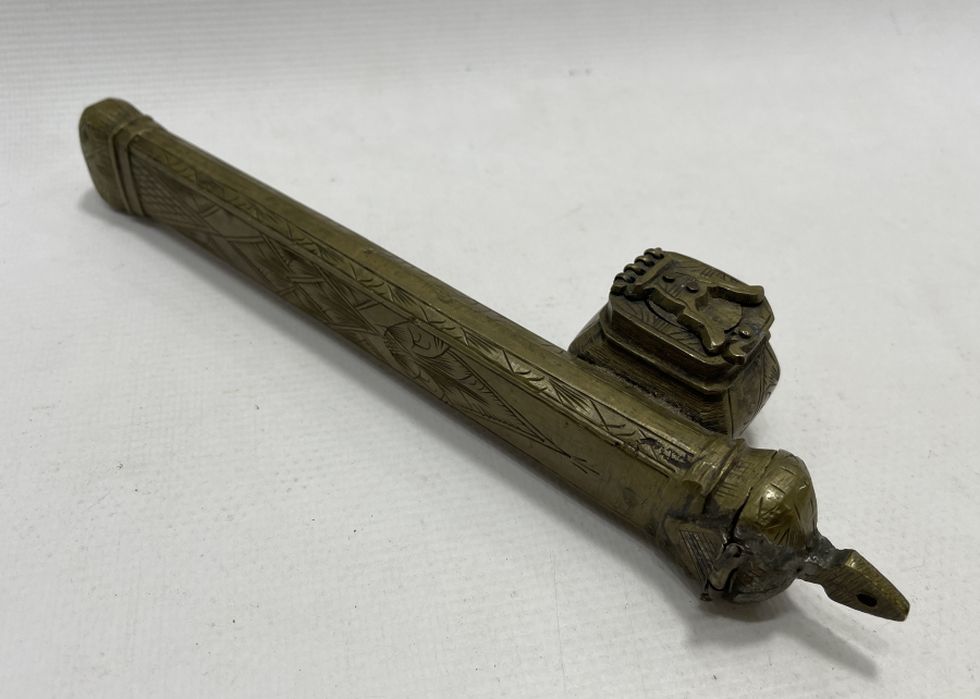 OSMANLI DÖNEM NADİR FORMDA KALEM İŞÇİLİKLİ HATTAT İŞİ DİVİTLİK