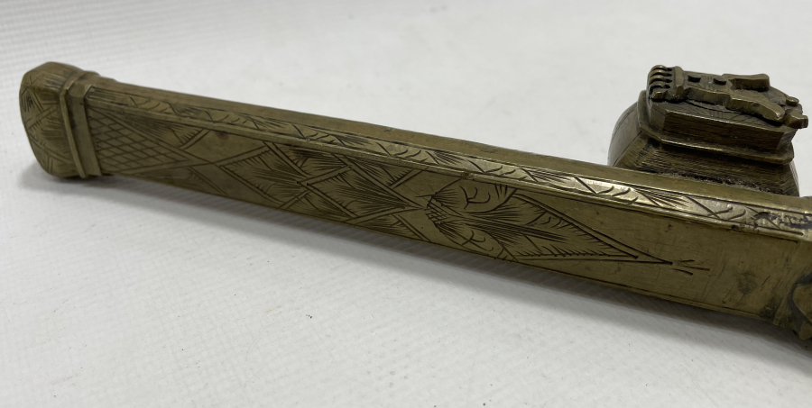 OSMANLI DÖNEM NADİR FORMDA KALEM İŞÇİLİKLİ HATTAT İŞİ DİVİTLİK