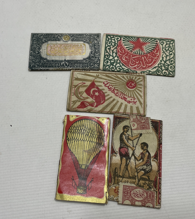 OSMANLI DÖNEMİ 5 ADET SİGARA KAĞIDI