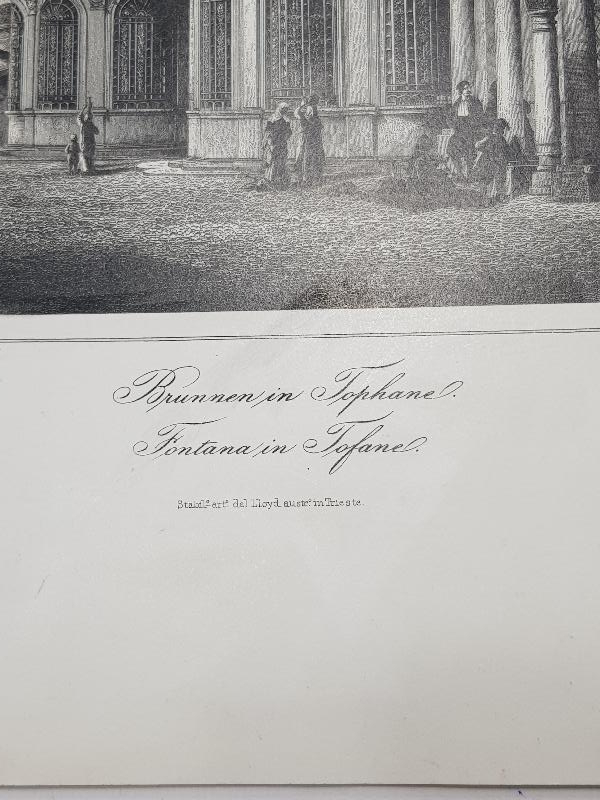 OSMANLI DÖNEMİ GRAVÜR: TOPHANE ÇEŞMESİ