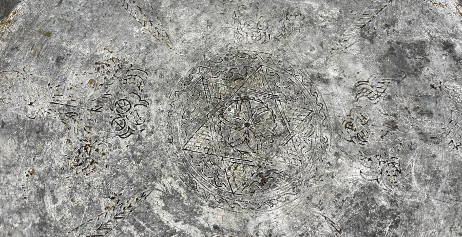 OSMANLI DÖNEMİ İÇİ ERMENİCE YAZILI ÇOK NADİR BAKIR TEPSİ