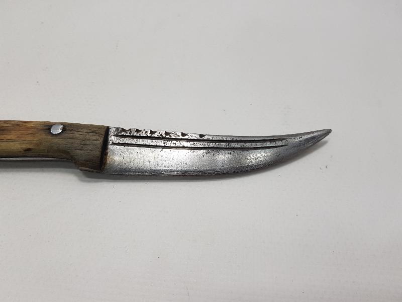 OSMANLI DÖNEMİ KURBAN DERİSİ YÜZME BIÇAĞI 