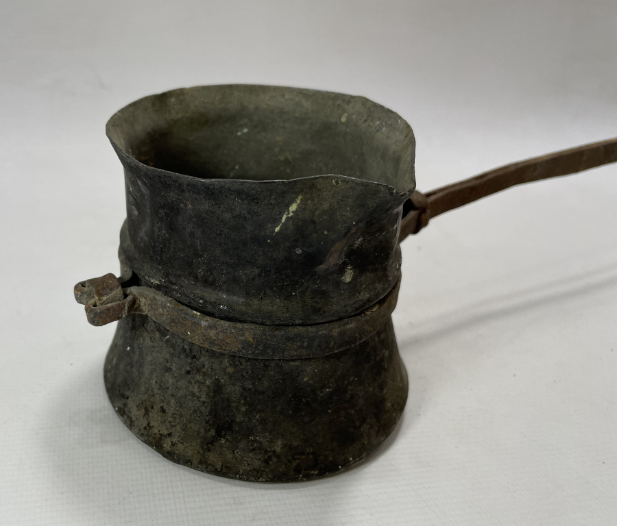 OSMANLI DÖNEMİ NADİR FORMDA KAHVECİ İŞİ CEZVE