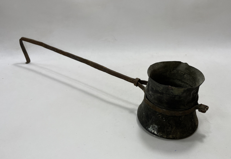 OSMANLI DÖNEMİ NADİR FORMDA KAHVECİ İŞİ CEZVE