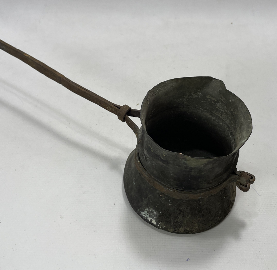 OSMANLI DÖNEMİ NADİR FORMDA KAHVECİ İŞİ CEZVE