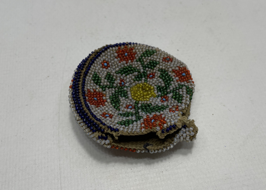 OSMANLI DÖNEMİ OPAL TAŞLARDAN MAMUL BONCUK İŞİ CEP SAATİ KESESİ