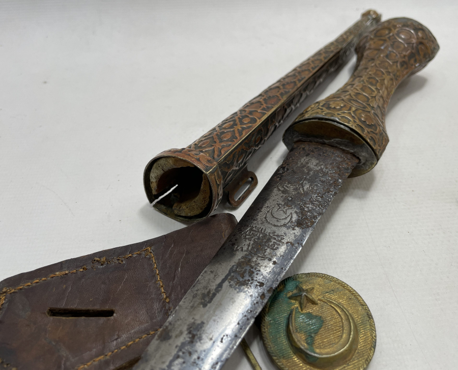 OSMANLI DÖNEMİ TÜFENG FABRİKASI ÜRETİMİ TAM TAKIM ENVERİYE KAMASI