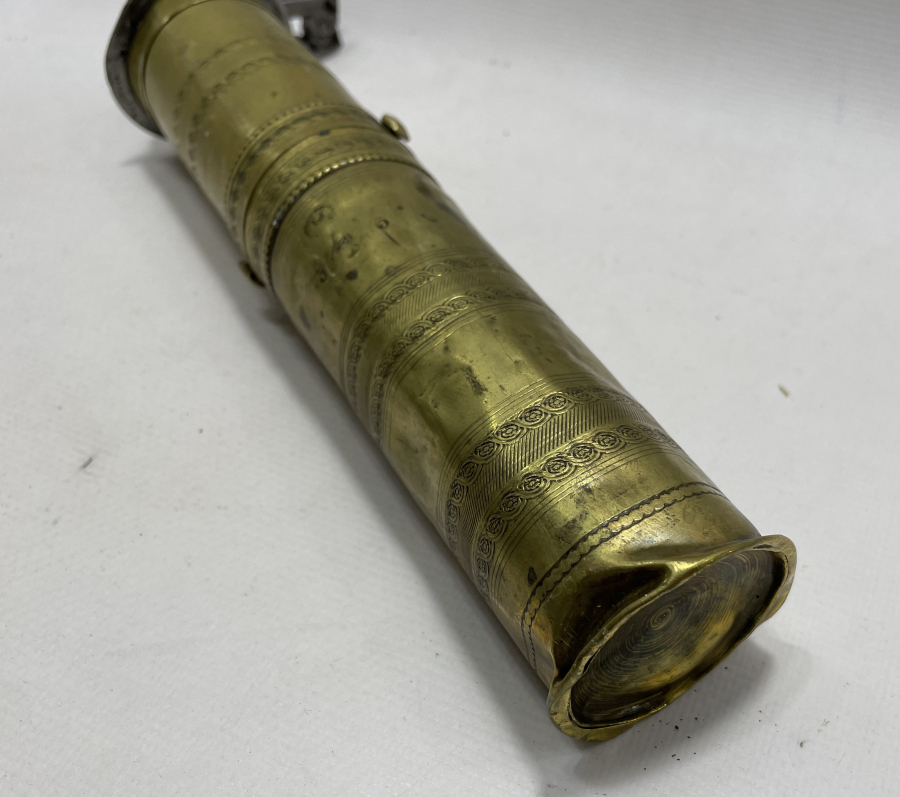 OSMANLI DÖNEMİ ÜZERİ AY YILDIZLI VE USTA DAMGALI SÜLEYMANİYE İŞİ KAHVE DEĞİRMENİ