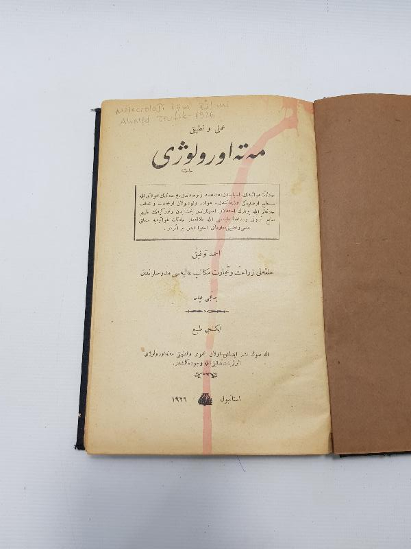 OSMANLICA KİTAP: METEOROLOJİ