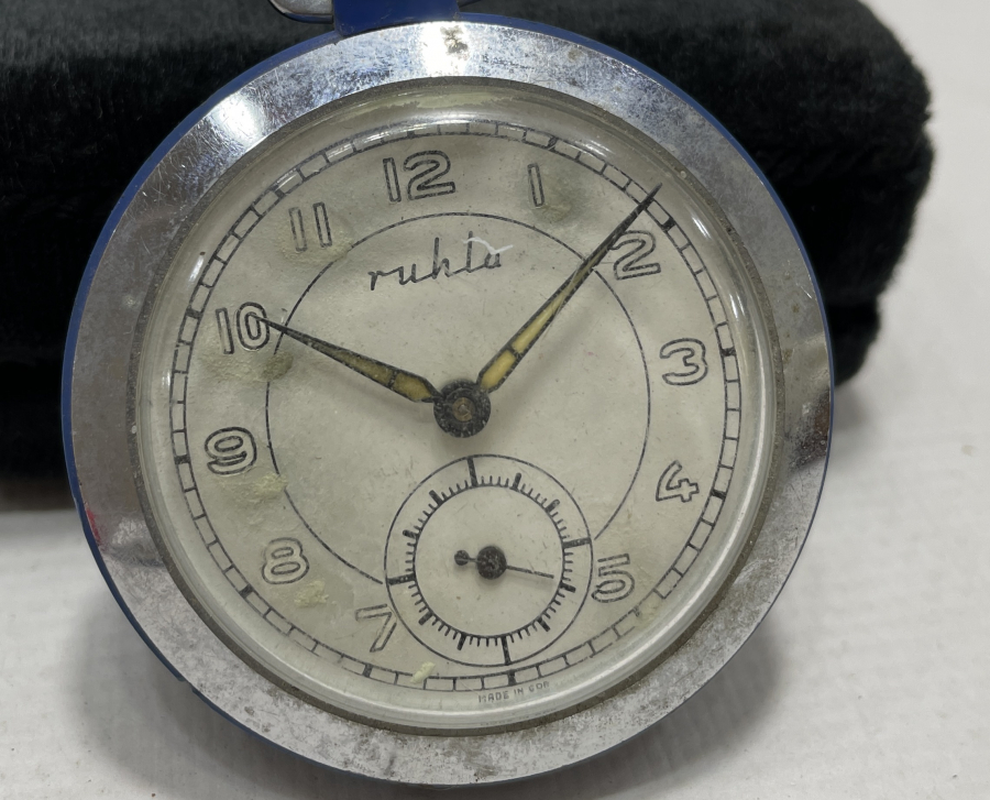 RUHLA MARKA KURMALI ANTİKA SPOR CEP SAATİ