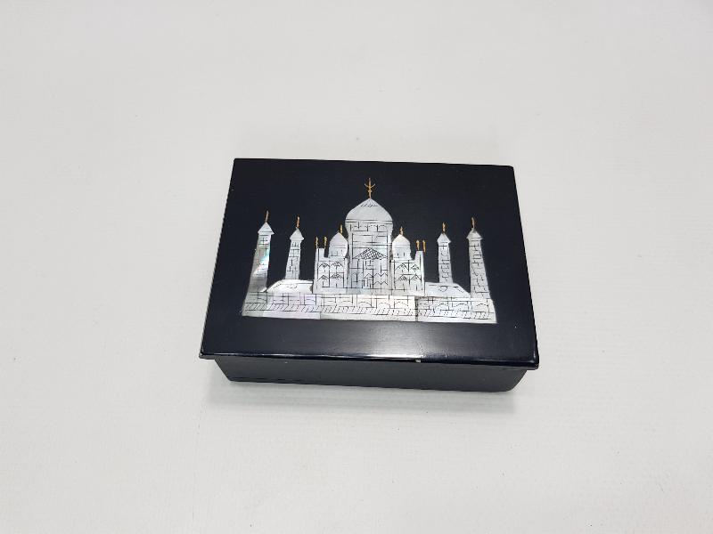 SEDEF İŞLEMELİ TAC MAHAL GÖRSELLİ KUTU 