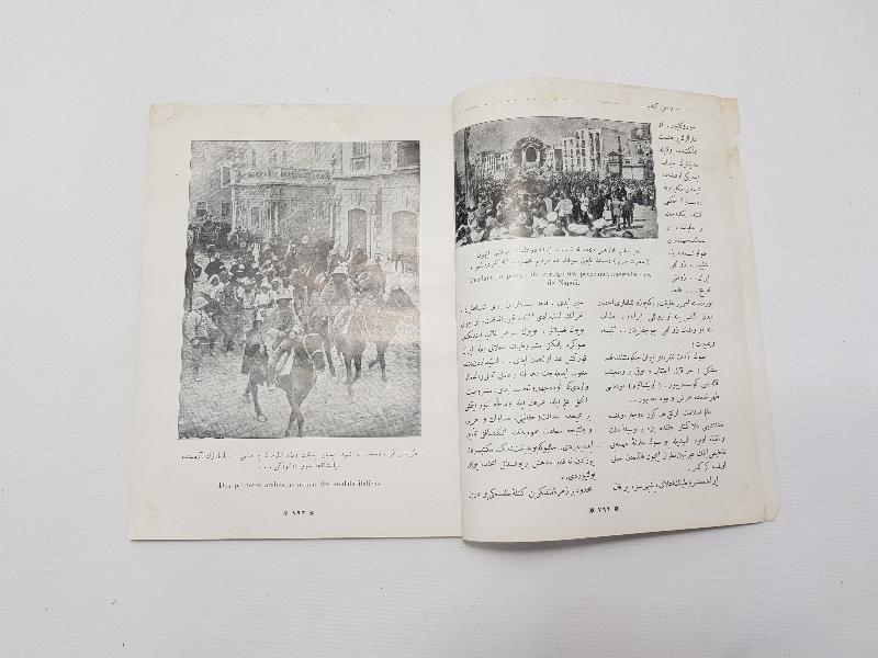 TÜRK - İTALYAN SAVAŞI KONULU OSMANLICA RESİMLİ KİTAP MECMUASI 
