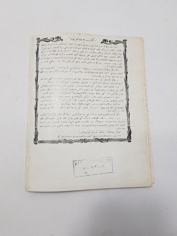 TÜRK - İTALYAN SAVAŞI KONULU OSMANLICA RESİMLİ KİTAP MECMUASI 