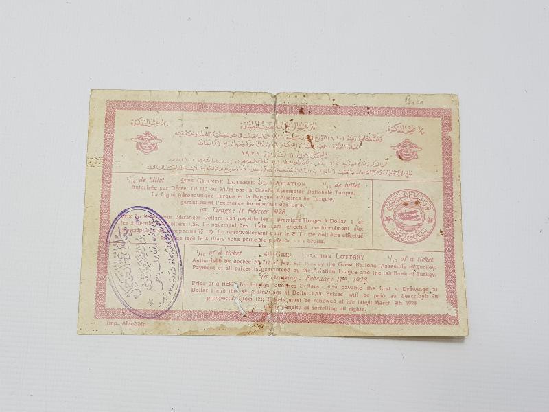 TÜRK TAYYARE CEMİYETİNİN BÜYÜK PİYANGOSU 