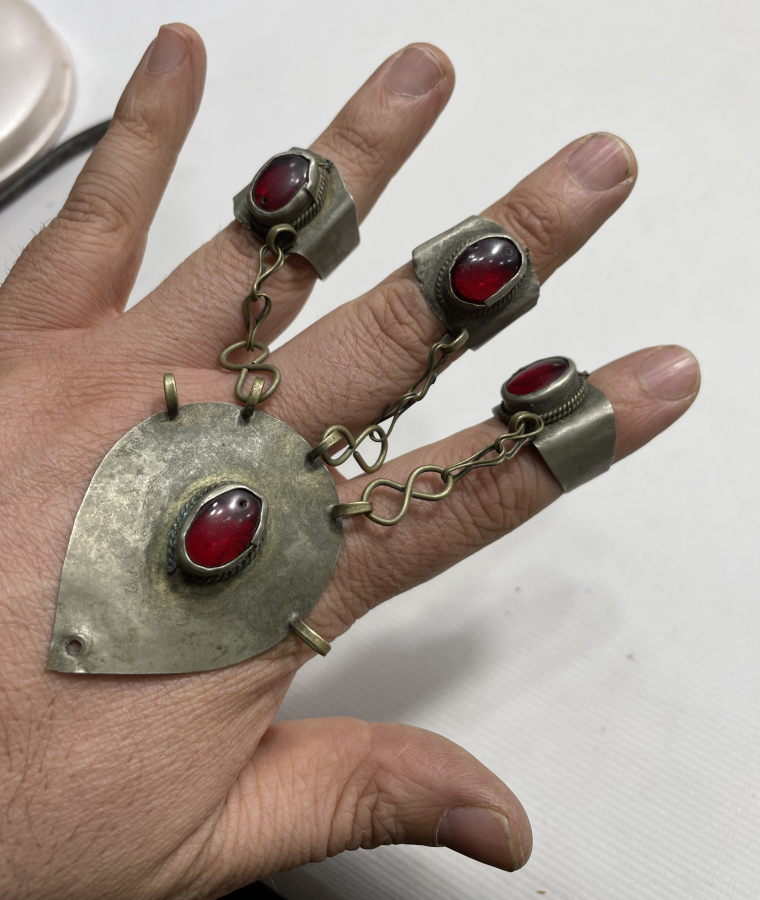 ÜÇ YÜZÜKLÜ ANTİKA TÜRKMEN İŞİ TAKI