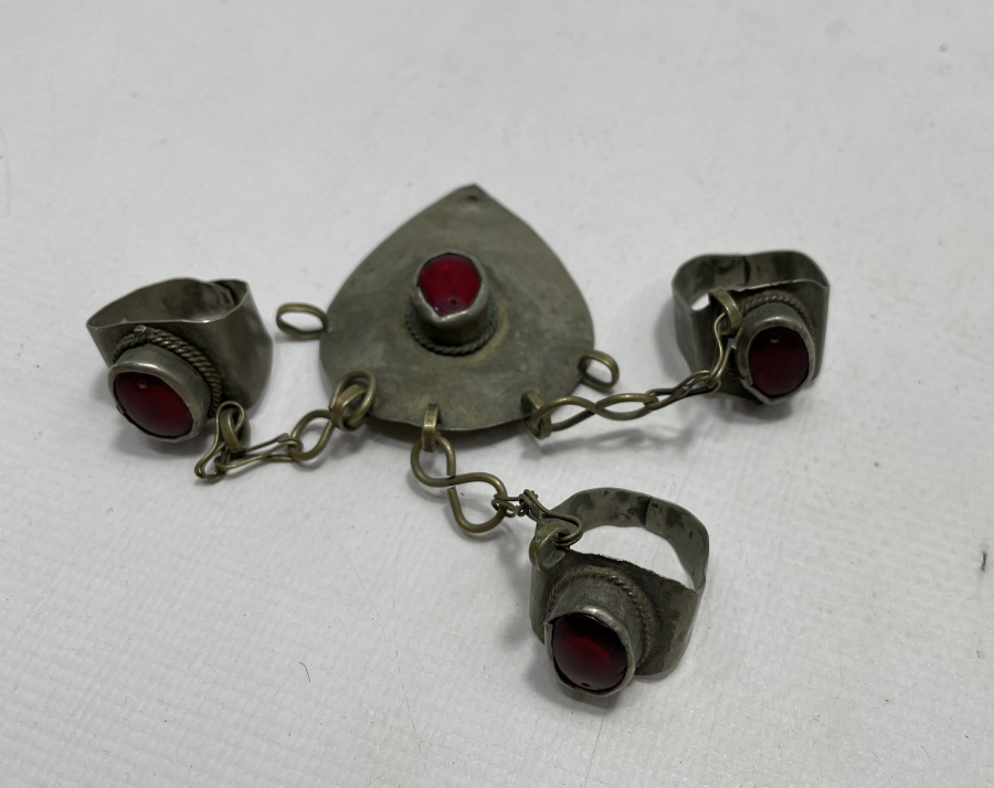 ÜÇ YÜZÜKLÜ ANTİKA TÜRKMEN İŞİ TAKI