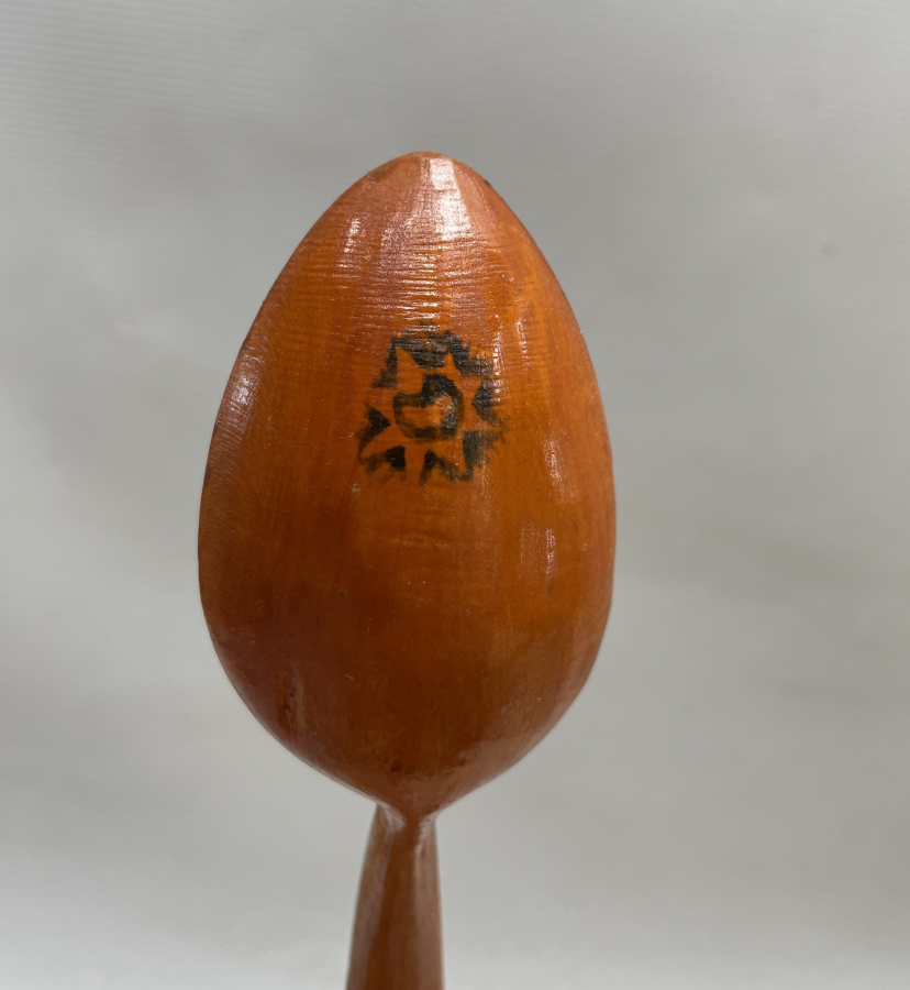 ÜZERİ OSMANLI DEVLET ARMALI ÇİFT TAHTA KAŞIK