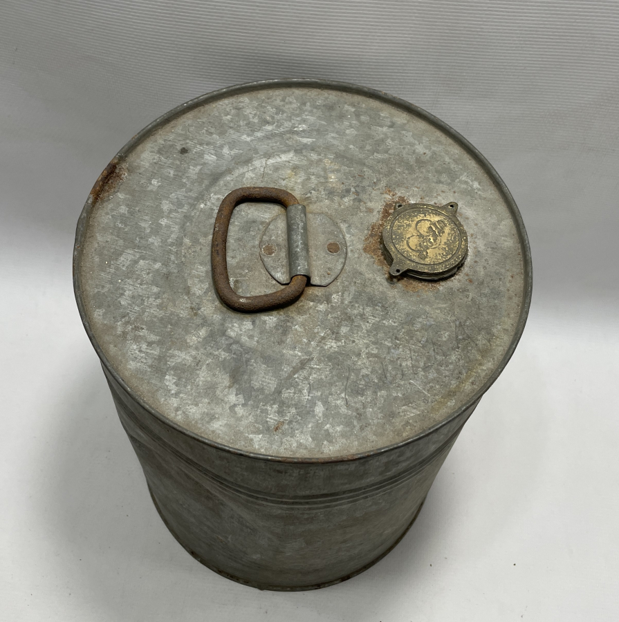 ÜZERİNDE OSMANLICA TÜRKİYE CUMHURİYETİ HÜKÜMETİ YAZILI ÇOK NADİR GAZ BİDONU