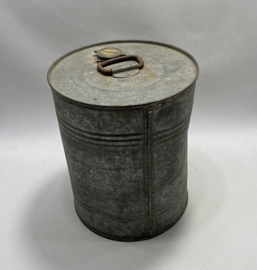 ÜZERİNDE OSMANLICA TÜRKİYE CUMHURİYETİ HÜKÜMETİ YAZILI ÇOK NADİR GAZ BİDONU