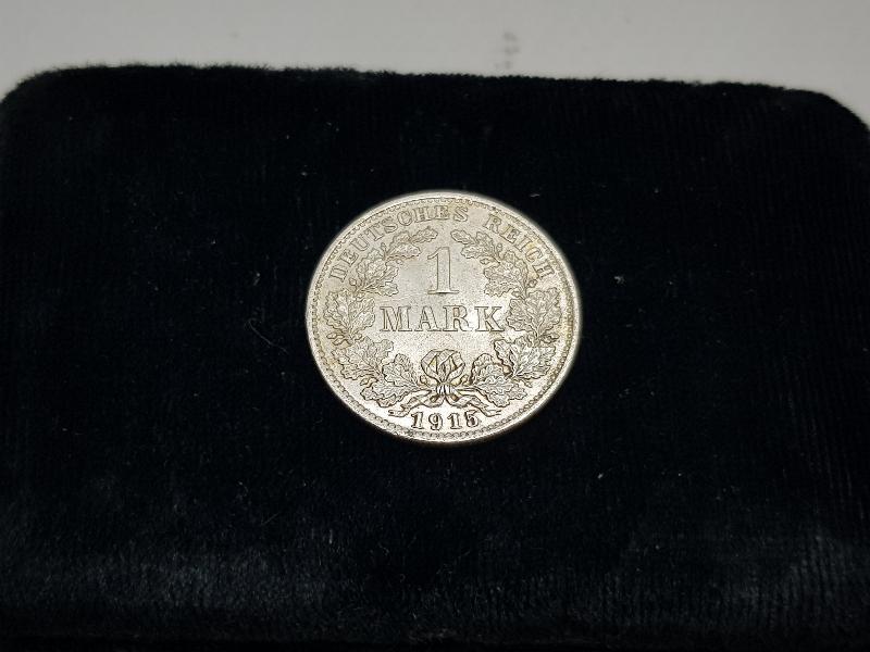 1915 TARİHLİ ALMANYA GÜMÜŞ 1 MARK PARA