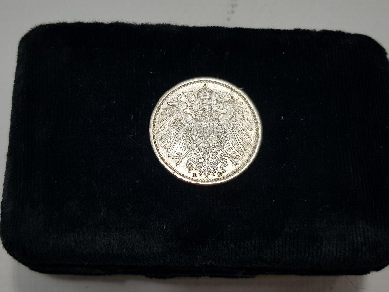 1915 TARİHLİ ALMANYA GÜMÜŞ 1 MARK PARA