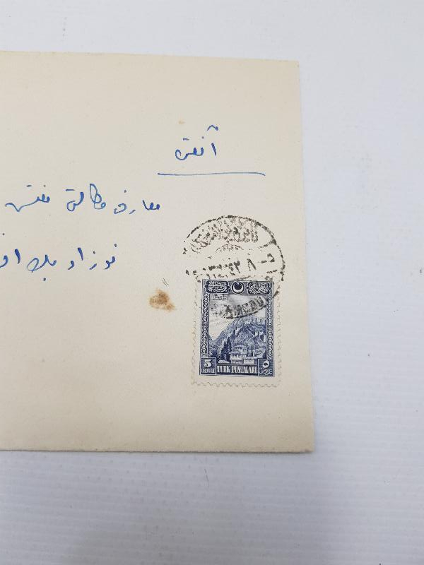CUMHURİYET İLK DÖNEM ANKARA DAMGALI PULLU ZARF