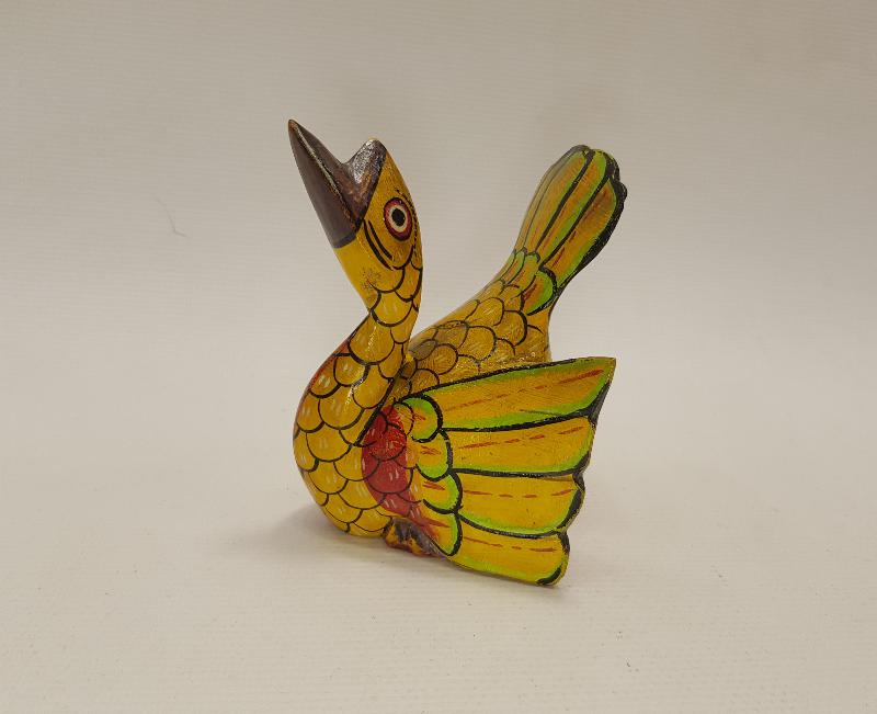 EL BOYAMA KAZ FORMLU AHŞAP BİBLO 