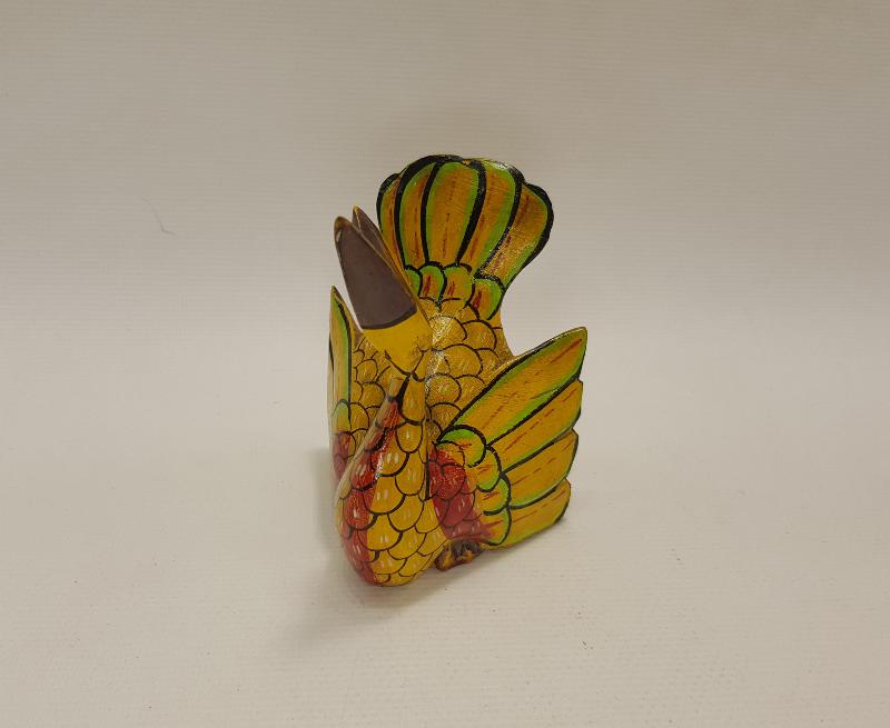 EL BOYAMA KAZ FORMLU AHŞAP BİBLO 