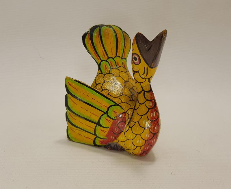 EL BOYAMA KAZ FORMLU AHŞAP BİBLO 