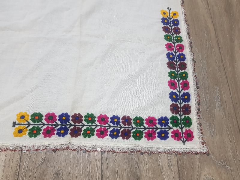 KANAVİÇE İŞLEMELİ KURAN OKUMA ÖRTÜSÜ