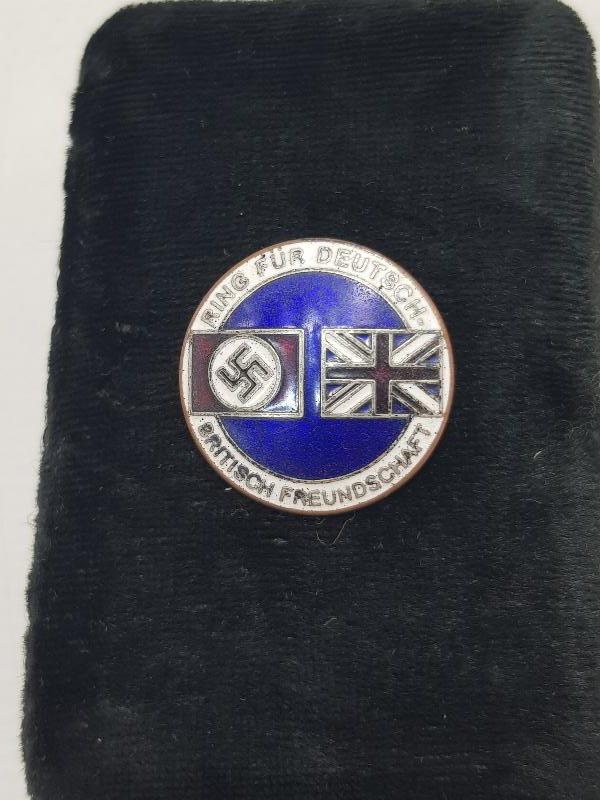 NAZİ ALMANYASI VE İNGİLTERE DOSTLUK ROZETİ