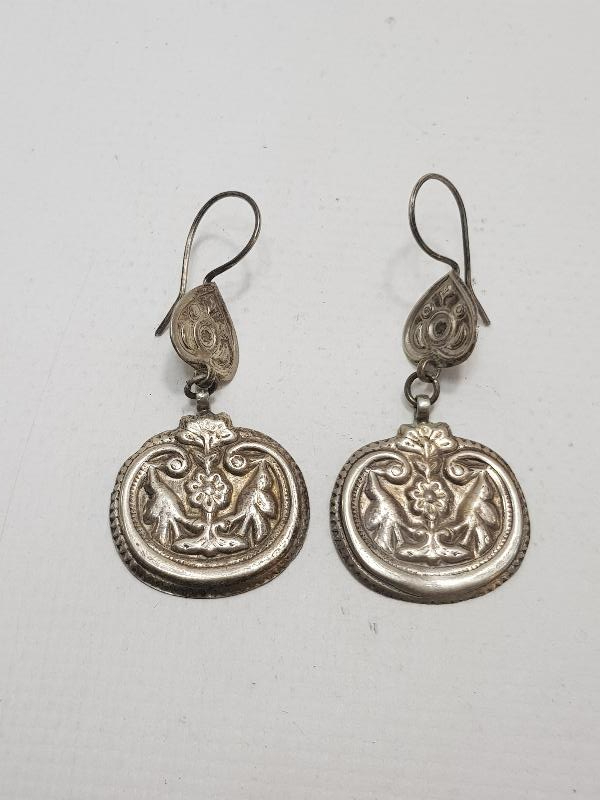 OSMANLI DÖNEMİ ERMENİ İŞİ GÜMÜŞ KÜPE 