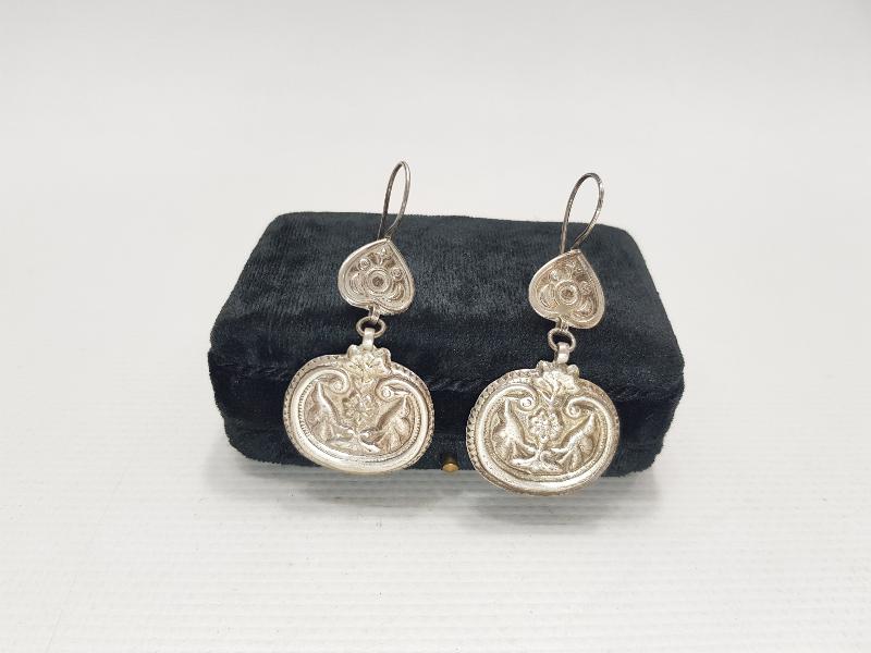 OSMANLI DÖNEMİ ERMENİ İŞİ GÜMÜŞ KÜPE 