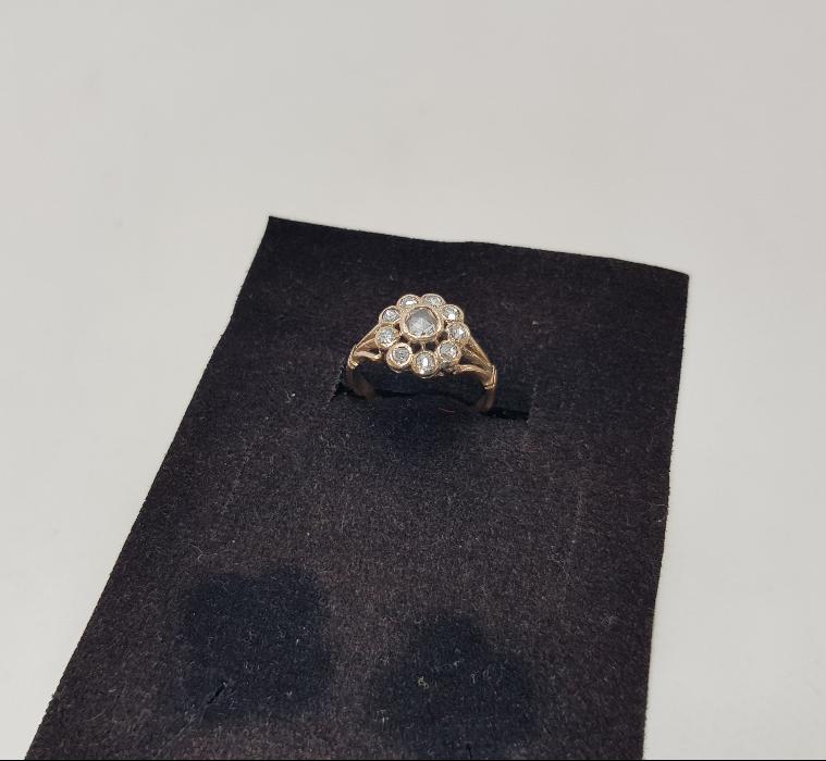 OSMANLI DÖNEMİ GÜL MODEL ELMAS YÜZÜK 