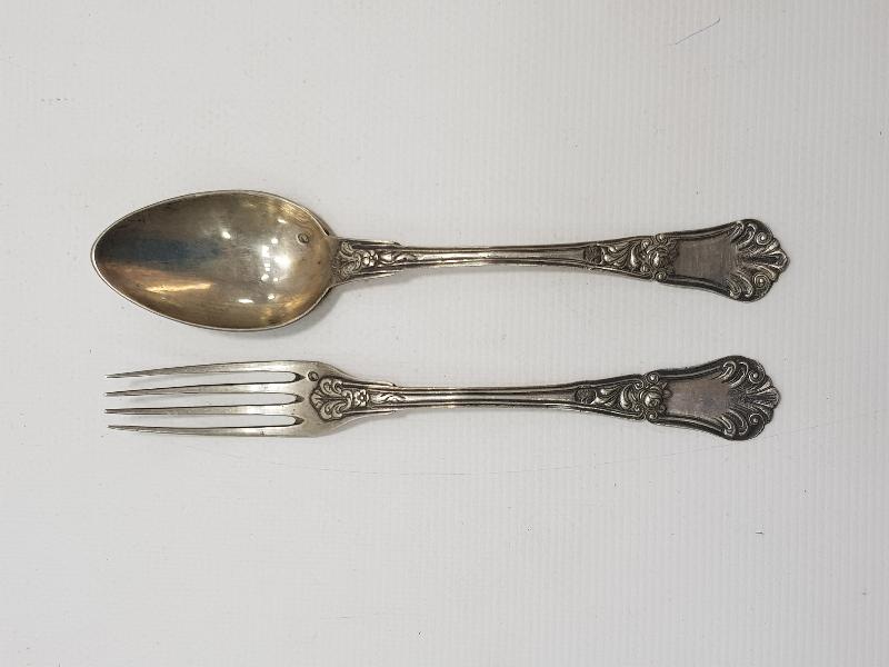 OSMANLI DÖNEMİ TUĞRALI, ÇEŞNİLİ VE SAH DAMGALI ÇATAL KAŞIK TAKIMI