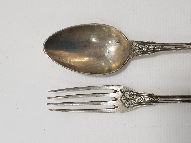 OSMANLI DÖNEMİ TUĞRALI, ÇEŞNİLİ VE SAH DAMGALI ÇATAL KAŞIK TAKIMI