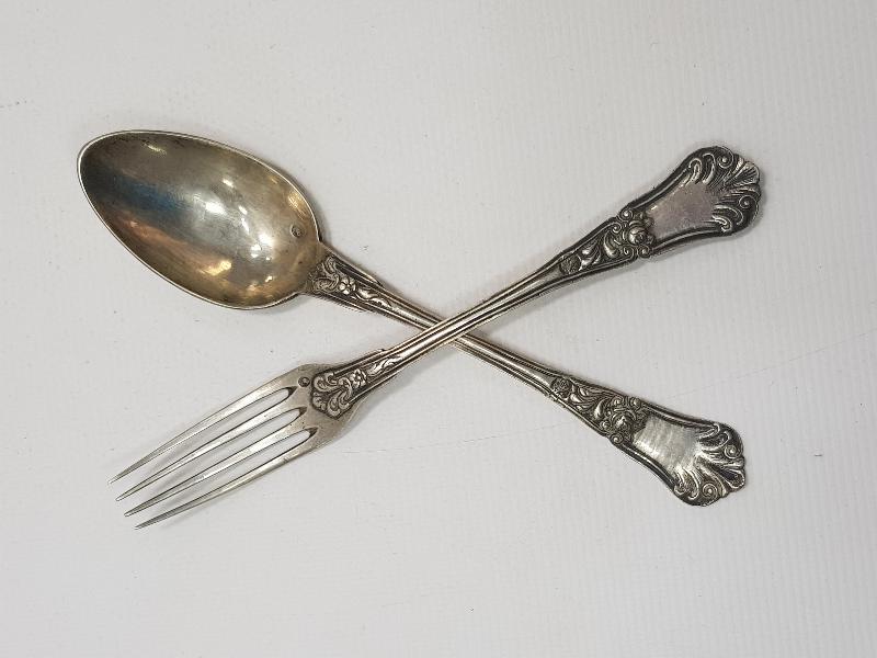 OSMANLI DÖNEMİ TUĞRALI, ÇEŞNİLİ VE SAH DAMGALI ÇATAL KAŞIK TAKIMI