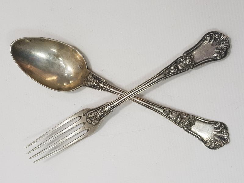 OSMANLI DÖNEMİ TUĞRALI, ÇEŞNİLİ VE SAH DAMGALI ÇATAL KAŞIK TAKIMI