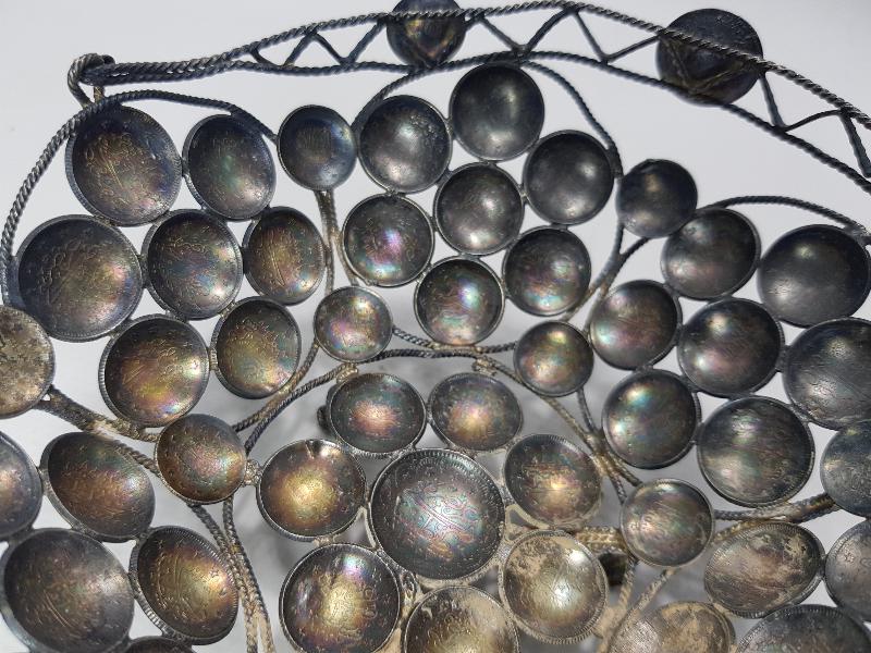 OSMANLI GÜMÜŞ PARALARDAN YAPILMIŞ NADİR FORMDA ŞEKERLİK