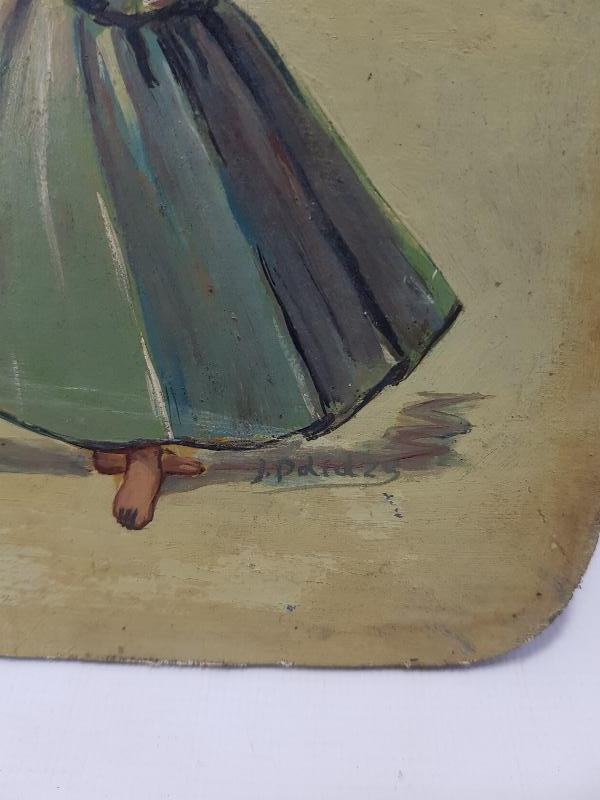 RESSAM J. POLIDZY İMZALI YAĞLI BOYA SEMAZEN TABLOSU 