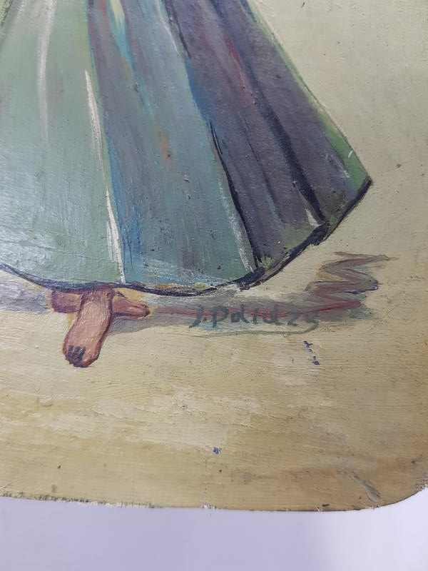 RESSAM J. POLIDZY İMZALI YAĞLI BOYA SEMAZEN TABLOSU 