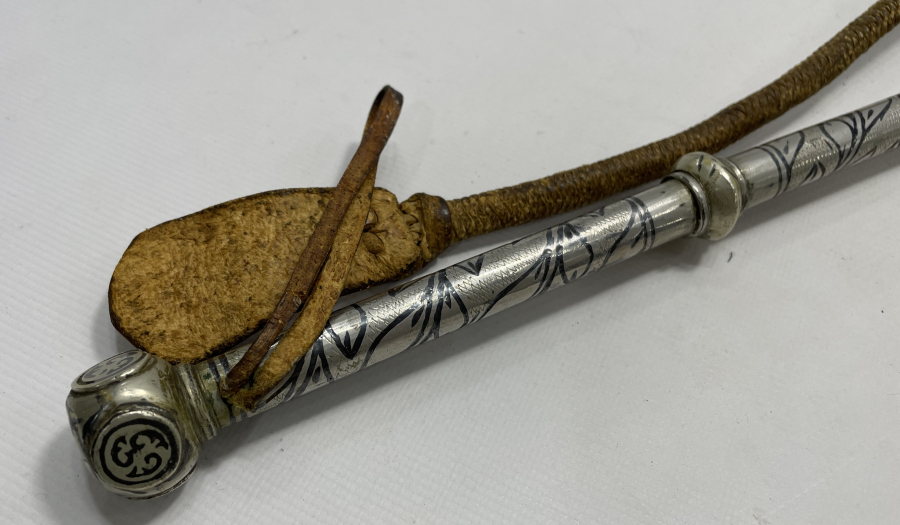 OSMANLI DÖNEMİ SAVATLI ÇERKES İŞİ KAMÇI