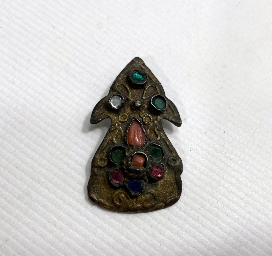 ÜZERİ BADEM MERCANLI OSMANLI DÖNEMİ BROŞ