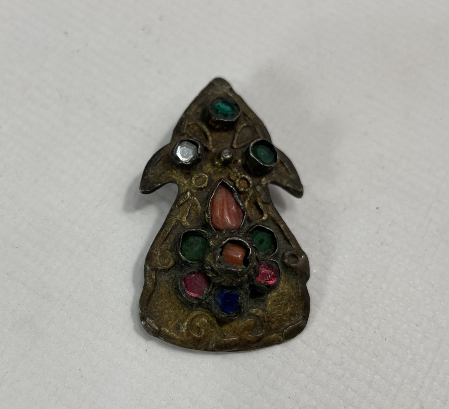 ÜZERİ BADEM MERCANLI OSMANLI DÖNEMİ BROŞ