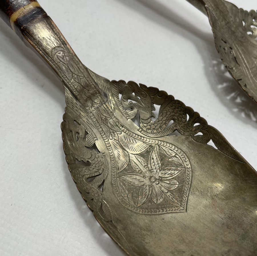 1900 BAŞLARI ARKALARI USTA DAMGALI BÜYÜK BOY KAŞIK ÇATAL TAKIMI