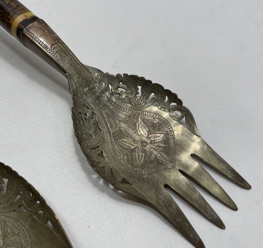 1900 BAŞLARI ARKALARI USTA DAMGALI BÜYÜK BOY KAŞIK ÇATAL TAKIMI