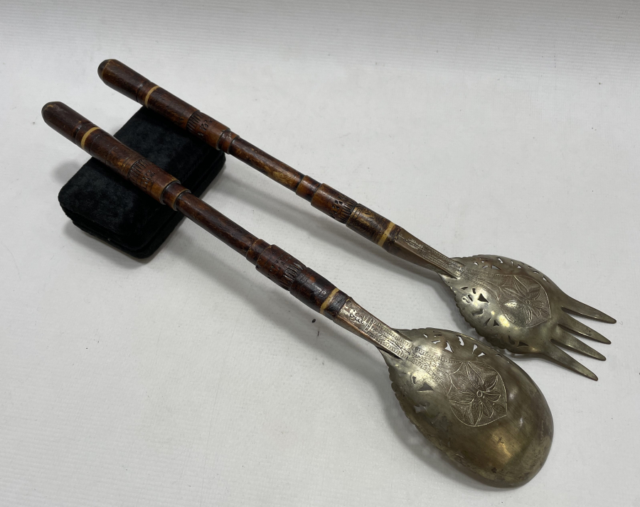 1900 BAŞLARI ARKALARI USTA DAMGALI BÜYÜK BOY KAŞIK ÇATAL TAKIMI