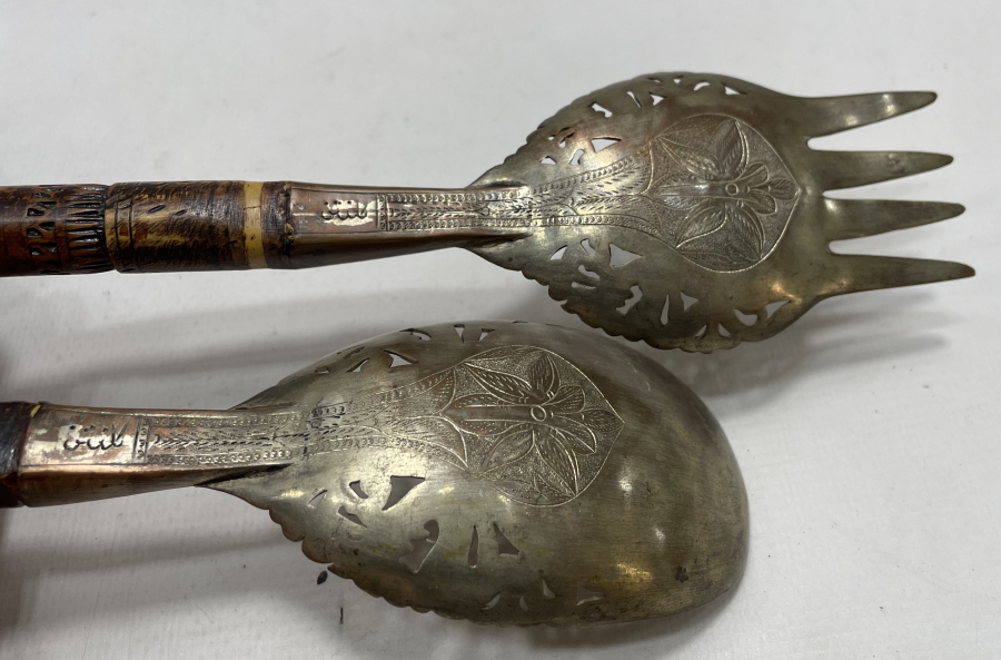 1900 BAŞLARI ARKALARI USTA DAMGALI BÜYÜK BOY KAŞIK ÇATAL TAKIMI